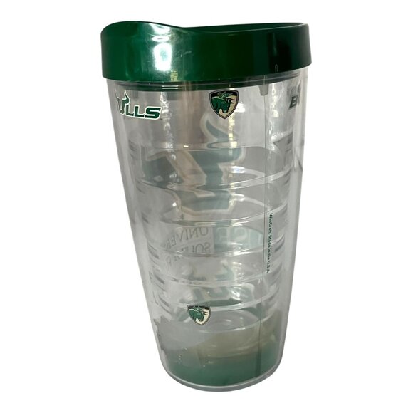 University of South Florida USF Bulls 16 oz Insulated Tervis Tumbler with Green - Picture 3 of 5